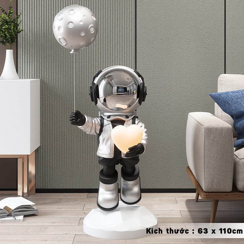[Order] Đồ decor - Tượng Phi Hành Gia cầm bóng bay