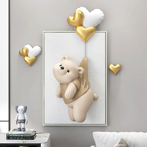 [Order] Đồ decor tường - Tượng trang trí cute bear