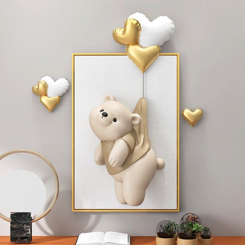 [Order] Đồ decor tường - Tượng trang trí cute bear