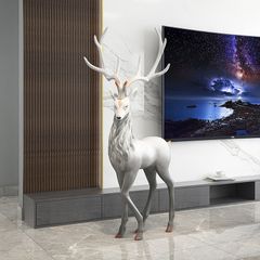 [Order] Quà tặng tân gia - Tượng nai sừng tấm cao 120cm