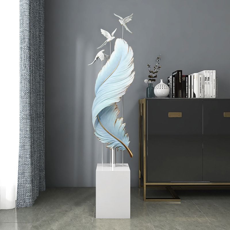 [Order] Đồ decor phòng khách - Tượng Lông Anh Vũ