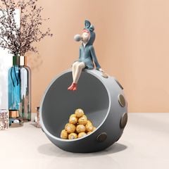 [Order] Đồ decor phòng khách - Lọ để chìa khóa hình cô gái