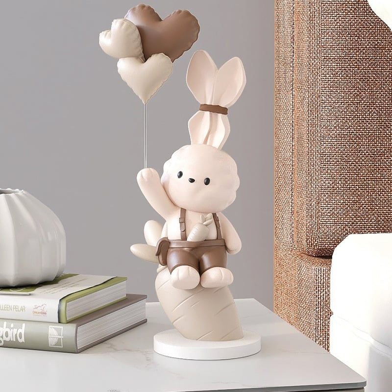 [Order] Đồ decor tủ - Tượng thỏ trang trí cao 25cm