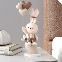 [Order] Đồ decor tủ - Tượng thỏ trang trí cao 25cm