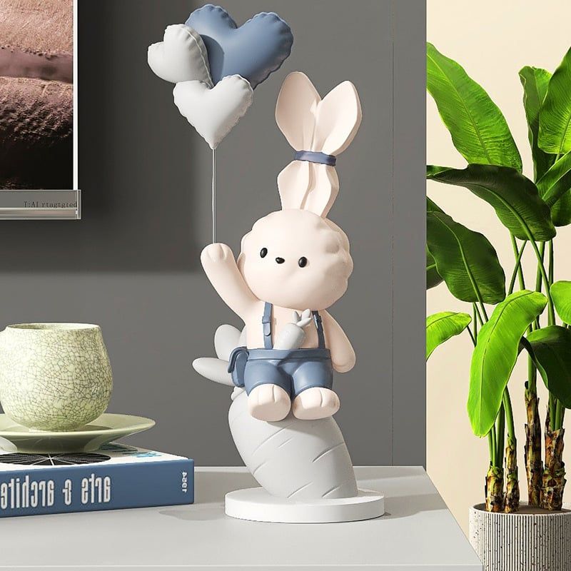 [Order] Đồ decor tủ - Tượng thỏ trang trí cao 25cm