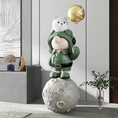 [Order] Tượng decor phòng khách - Moon worker