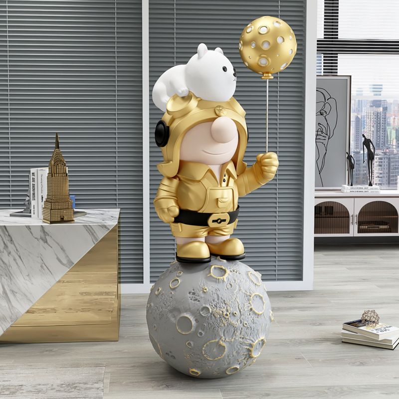 [Order] Tượng decor phòng khách - Moon worker