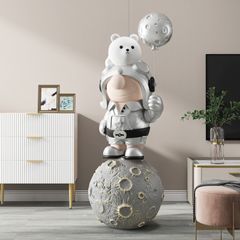 [Order] Tượng decor phòng khách - Moon worker