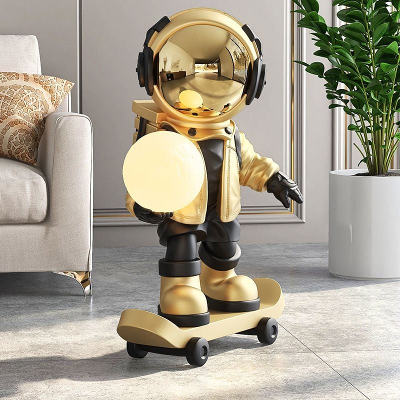 [Order] Đồ decor phòng khách, phòng ngủ - tượng phi hành gia lướt ván