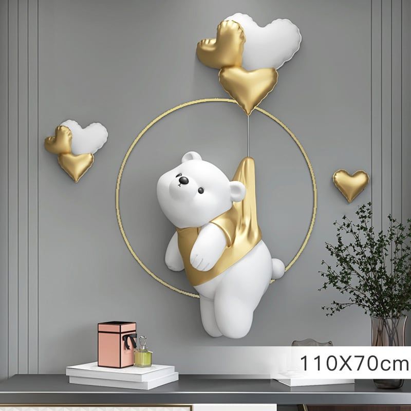 [Order] Đồ decor tường đầu giường - Tượng cute bear phong cách hoạt hình