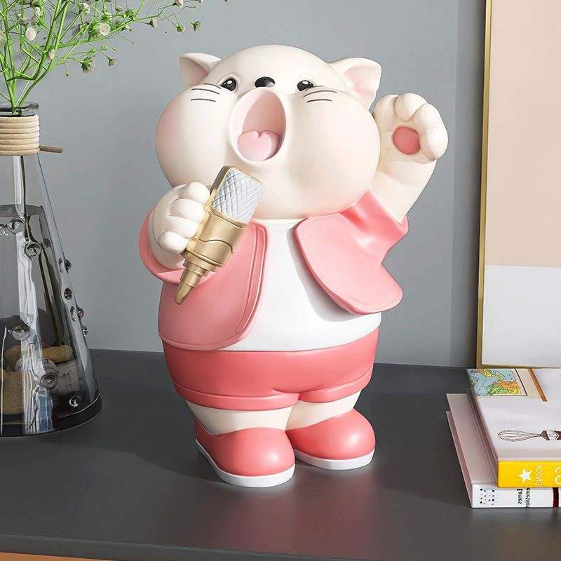 [Order] Đồ decor phòng khách - Tượng mèo trang trí tủ kệ
