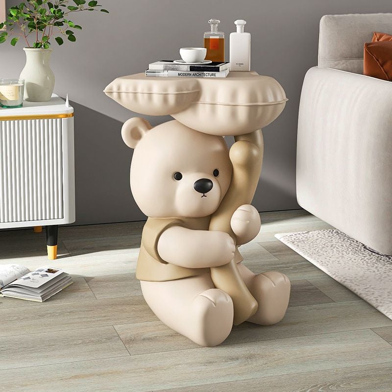 [Order] Đồ trang trí phòng khách - tượng khay hình gấu