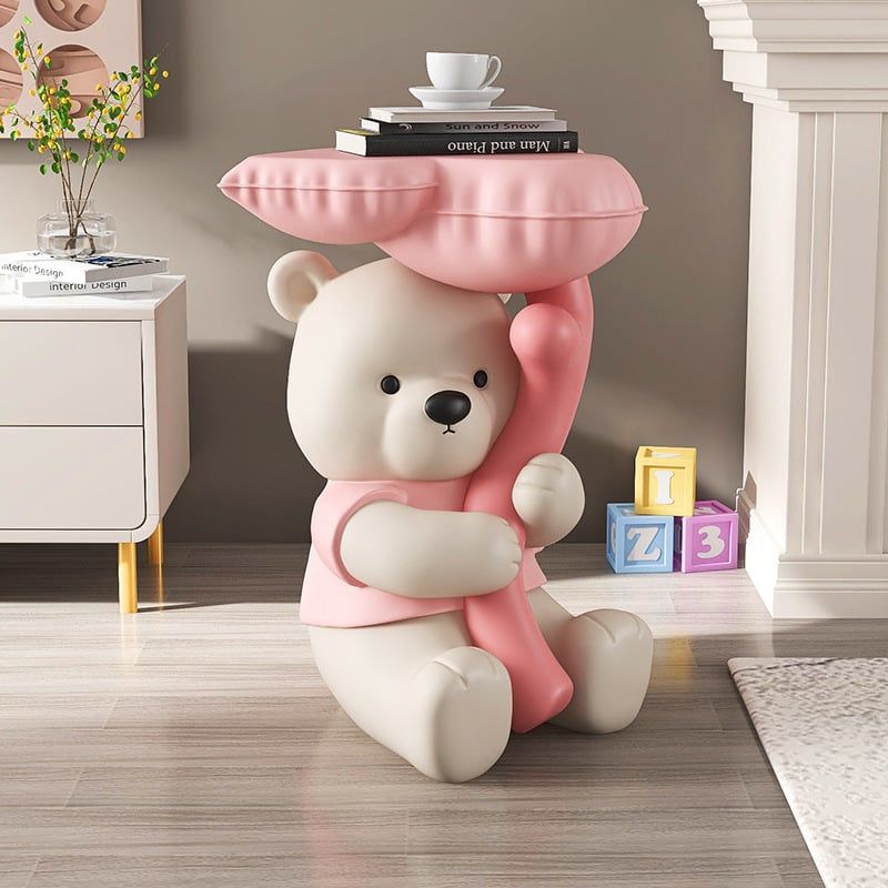 [Order] Đồ trang trí phòng khách - tượng khay hình gấu