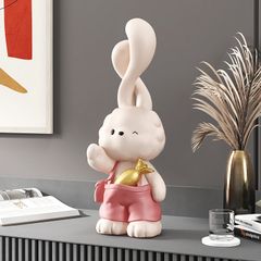 [Order] Tượng decor phòng khách - tượng thỏ dễ thương cao 38cm
