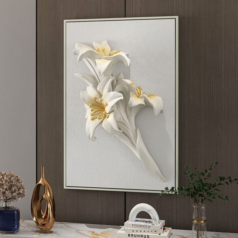 [Order] Đồ decor tường - Tượng trang trí hoa lily
