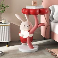 [Order] Đồ decor - Tượng thỏ đỏ trang trí