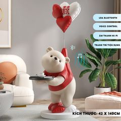 [Order] Đồ decor đám cưới -  Tượng gấu đỏ