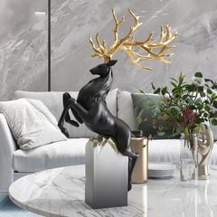 [Order] Quà tặng tân gia cao cấp - Tượng decor nai sừng tấm