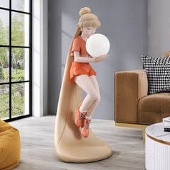 [Order] Đèn decor - Tượng bé gái tóc dài trang trí phòng ngủ, phòng khách