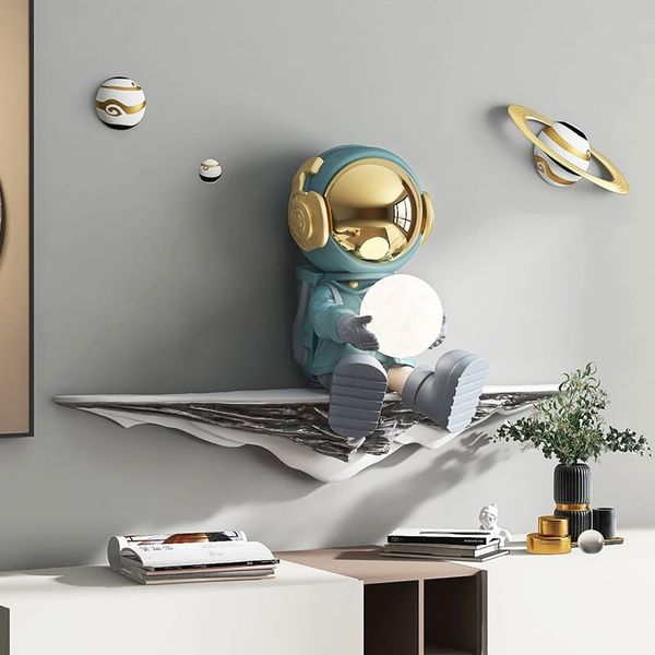 [Order] Đồ decor tường - Tượng đèn phi hành gia và tinh cầu