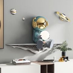 [Order] Đồ decor tường - Tượng đèn phi hành gia và tinh cầu
