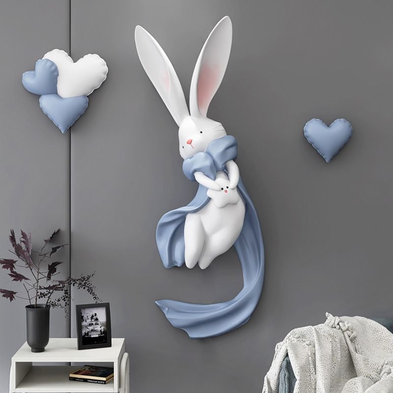 [Order] Đồ decor tường dễ thương - Tượng flying rabbit