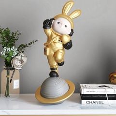 [Order] Tượng trang trí phòng khách thỏ phi hành gia