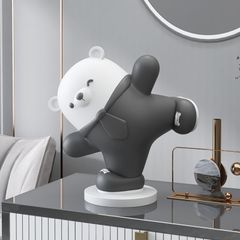 [Order] Đồ trang trí nhà - Tượng decor suit bear (38cm)