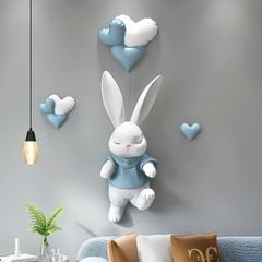 [Order] Đồ decor tường phòng ngủ - Tượng Baloon rabbit hoạt hình