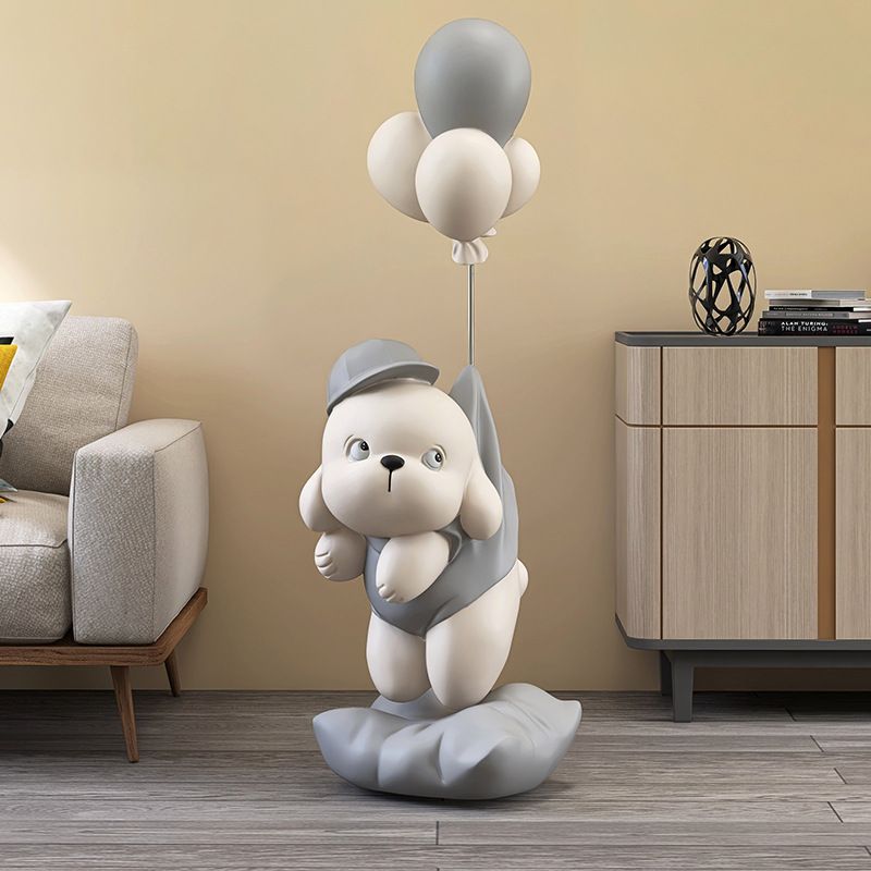 [Order] Quà tặng tân gia - tượng cún decor phòng khách