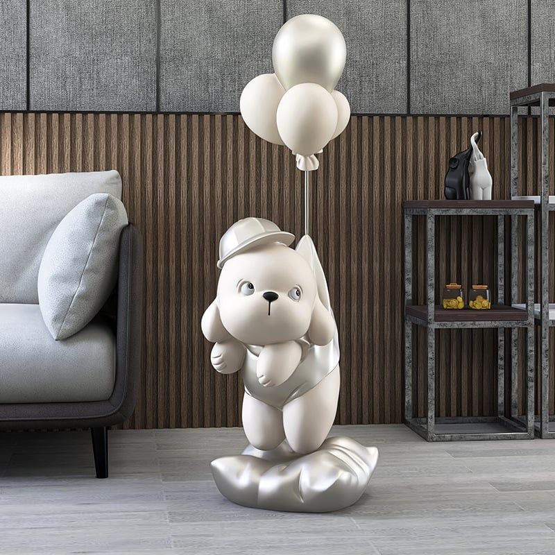 [Order] Quà tặng tân gia - tượng cún decor phòng khách