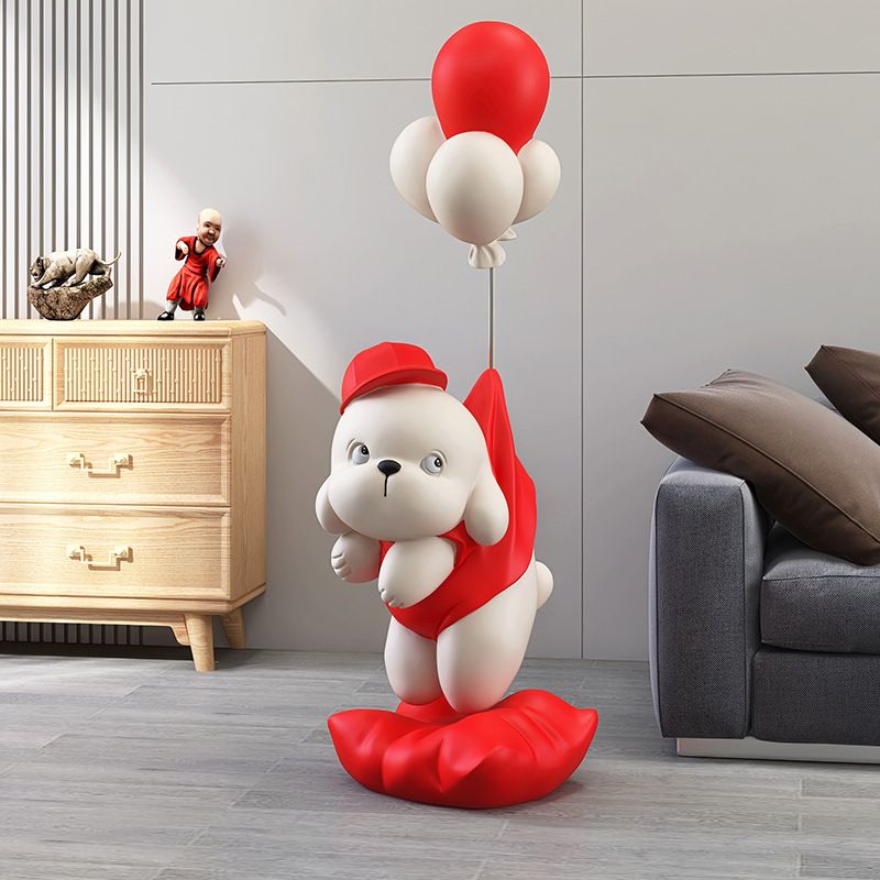 [Order] Quà tặng tân gia - tượng cún decor phòng khách