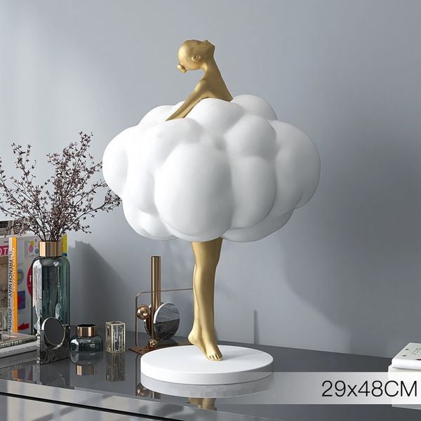 [Order] Đồ decor - Tượng baller girl trang trí phòng khách