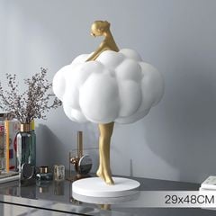 [Order] Đồ decor - Tượng baller girl trang trí phòng khách