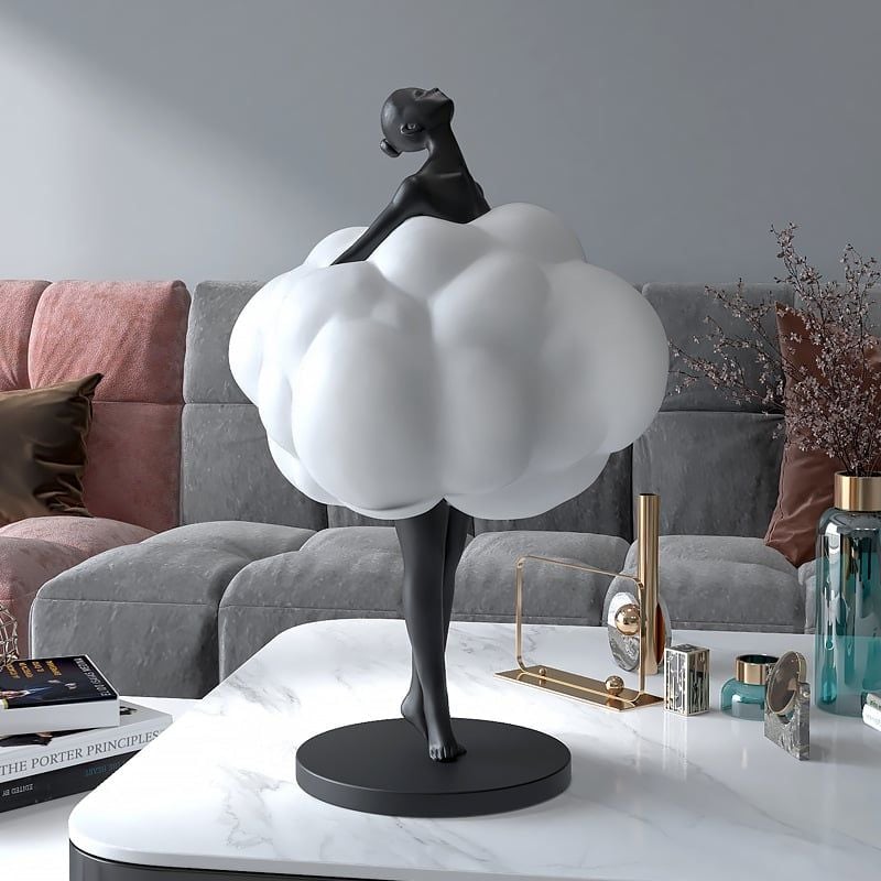 [Order] Đồ decor - Tượng baller girl trang trí phòng khách
