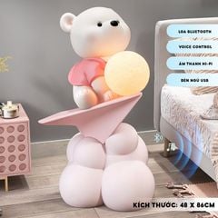 [Order] Đèn decor - tượng đèn gấu lướt máy bay