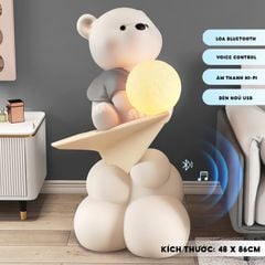 [Order] Đèn decor - tượng đèn gấu lướt máy bay
