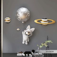 [Order] Đồ decor tường - Tượng thỏ phi hành gia
