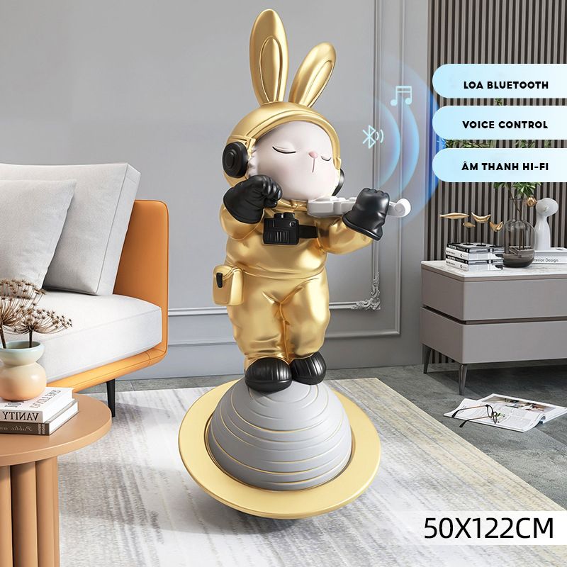 [Order] Quà tặng tân gia - Tượng violin rabbit trang trí phòng khách