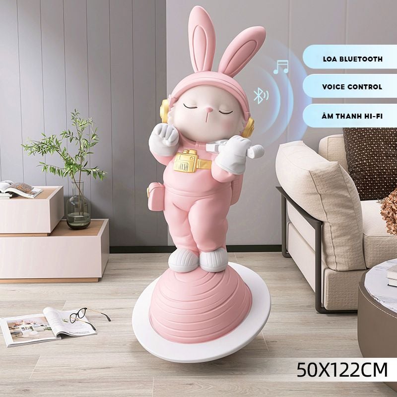 [Order] Quà tặng tân gia - Tượng violin rabbit trang trí phòng khách