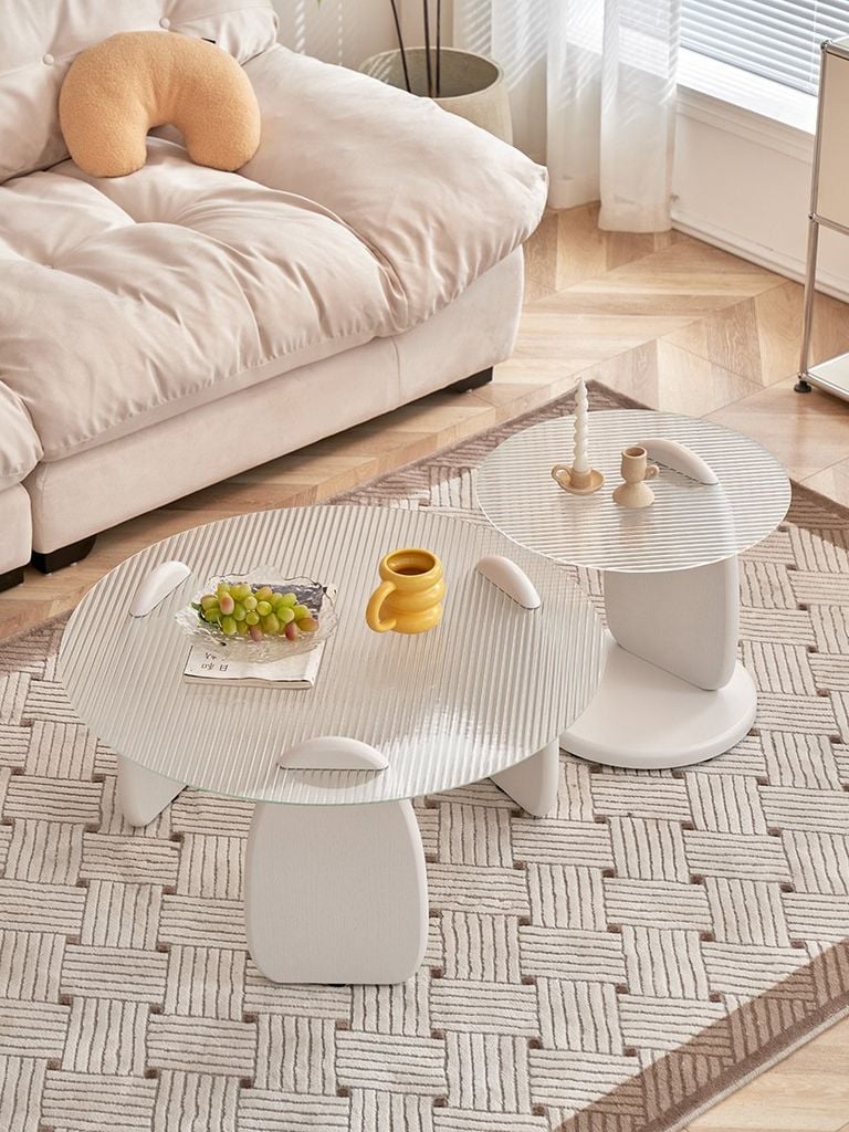 [Order] Bàn cafe sáng tạo mặt kính cường lực cho căn hộ nhỏ