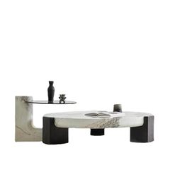 [Order] Bàn trà đá cẩm thạch cao cấp phong cách Wabi-sabi