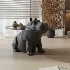 [Order] Bàn trà kính cường lực Hippo phong cách Ý