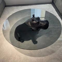 [Order] Bàn trà kính cường lực Hippo phong cách Ý