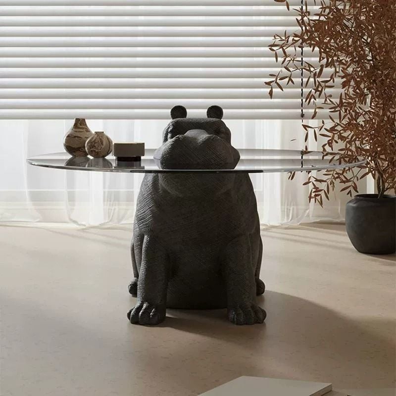 [Order] Bàn trà kính cường lực Hippo phong cách Ý