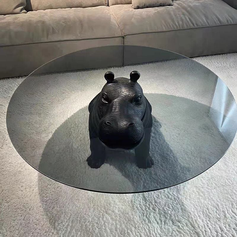 [Order] Bàn trà kính cường lực Hippo phong cách Ý