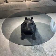 [Order] Bàn trà kính cường lực Hippo phong cách Ý