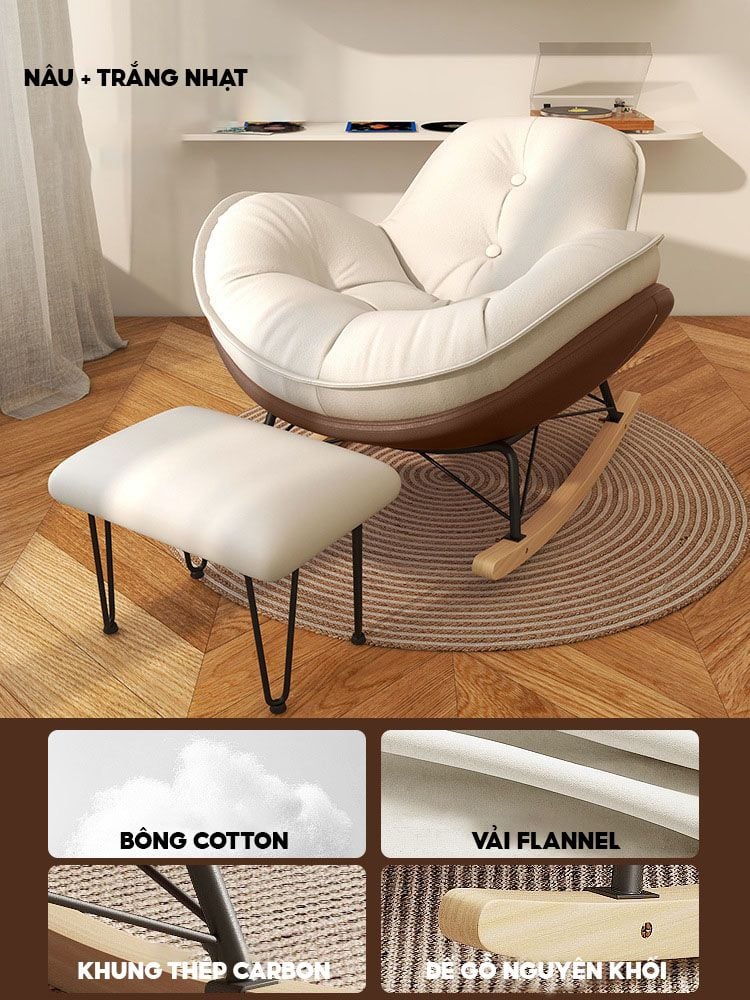 [Order] Ghế lười bập bênh chim cánh cụt, ghế thư giãn tại nhà