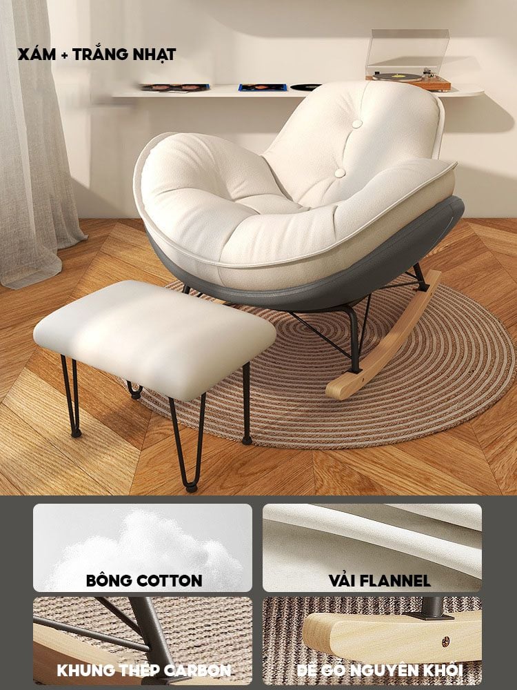 [Order] Ghế lười bập bênh chim cánh cụt, ghế thư giãn tại nhà