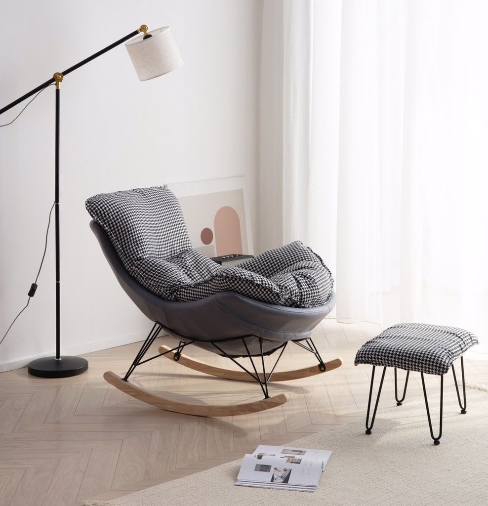 [Order] Ghế lười tôm hùm, ghế sofa đơn thư giãn nguyên khối bập bênh